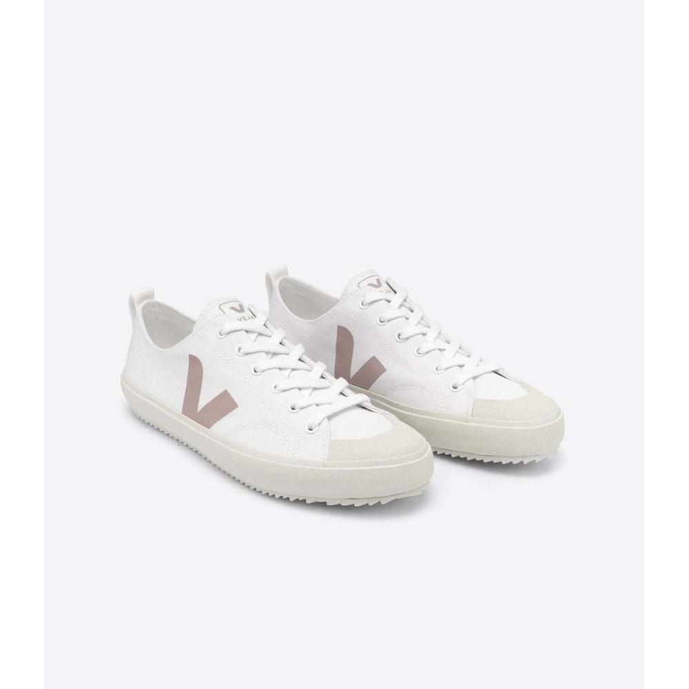 Veja NOVA CANVAS Women's Shoes White/Brown | CA 475YXF